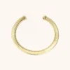 Goudkleurige Armband Bangle Striped Mile