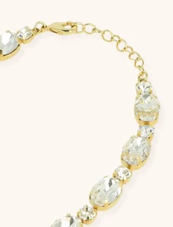 Goudkleurige Kristal Ketting Jane