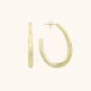 Goudkleurige Oorbellen Ovaal Teardrop Creool M