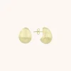 Goudkleurige Oorbellen Thick Drop M