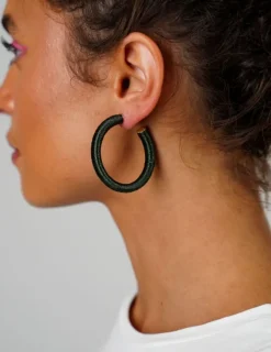 Groene Oorbellen Chloe Creool L
