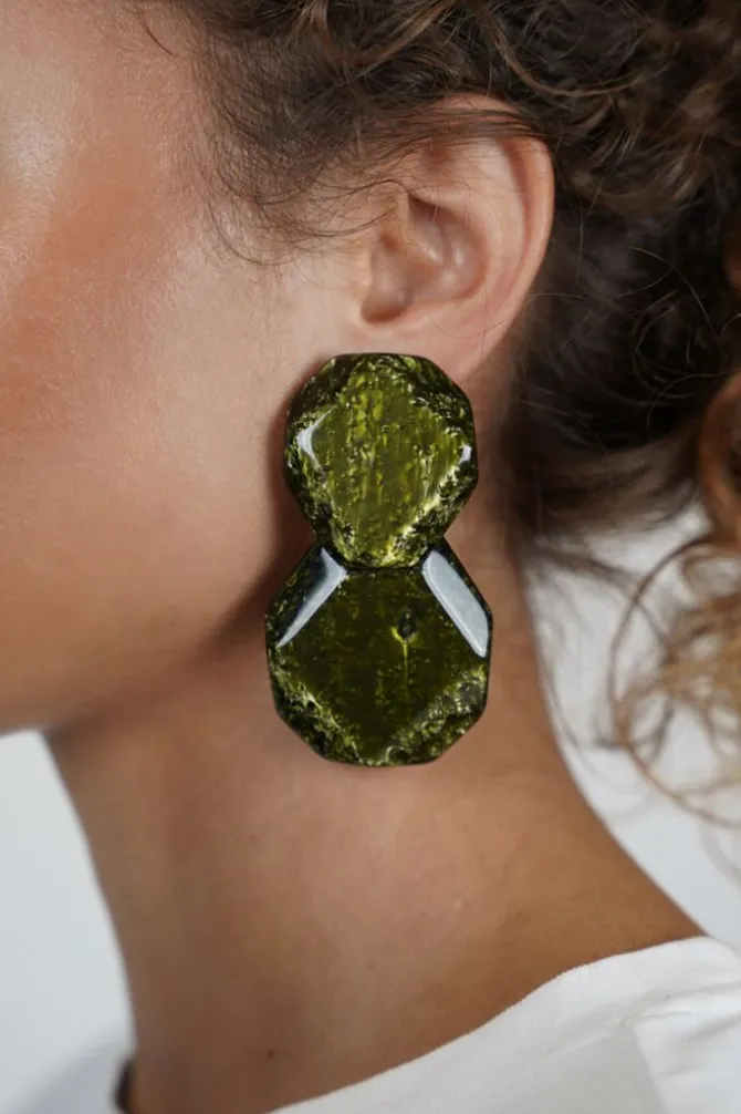 Groene Oorbellen Zola Rock Deluxe L
