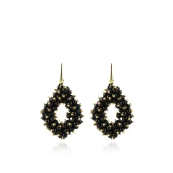 Holly Zwart Gouden Double Stones Glassberry Ace M