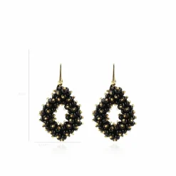 Holly Zwart Gouden Double Stones Glassberry Ace M