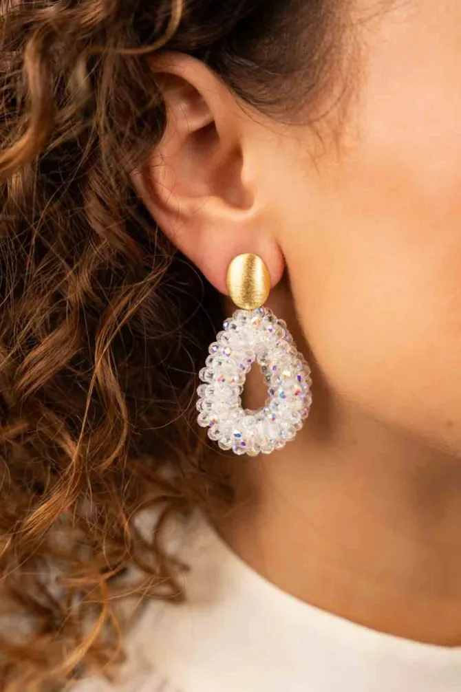 Holo Oorbellen Berry Druppel S