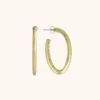 Houten Oorbellen Creool Ovaal S