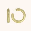 Houten Oorbellen Creool Rond M