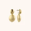 Houten Oorbellen Egg M