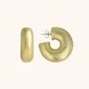 Houten Oorbellen Wiep Creool Tube M