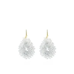 Ijs Blauwe Oorbellen Louise Double Stones Drop S