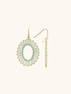 Ivoor Oorbellen Naomi Ovaal Flat S