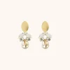 Joni Strass Golden Shadow Oorbellen