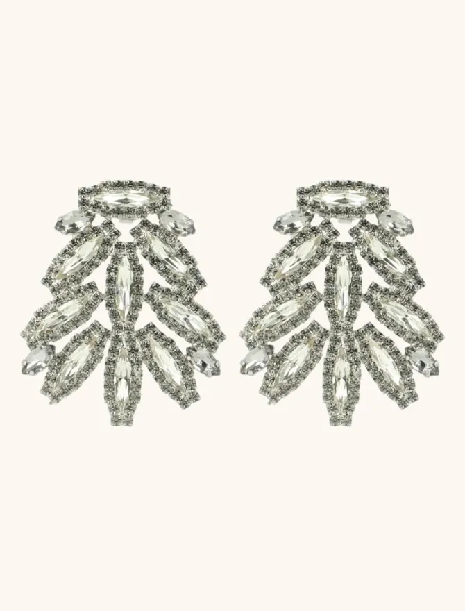 Jonne Oorbellen Marquise Sparkle L Zwarte Diamant