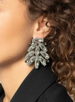 Jonne Oorbellen Marquise Sparkle L Zwarte Diamant