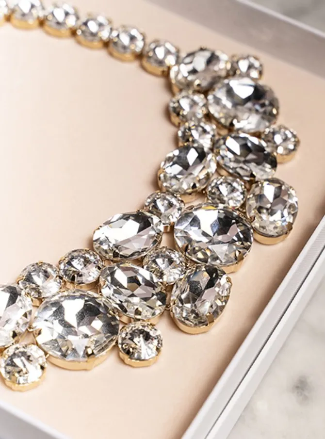 Ketting Octagon Diamant Limited Kristal
