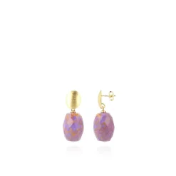 Koper Oorbellen Romijn Quartz M