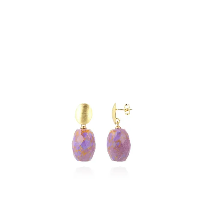 Koper Oorbellen Romijn Quartz M