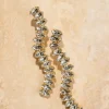 Kristalkleurige Strass Oorbellen Single Waterfall Saar
