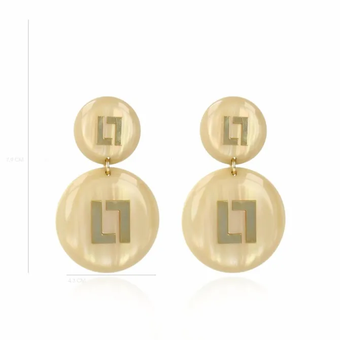 Larissa Sand Logo Oorbellen