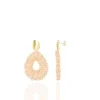 Licht Roze Oorbellen Glassberry Babs Open Drop S