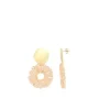 Licht Roze Oorbellen Glassberry Poppy Rond S