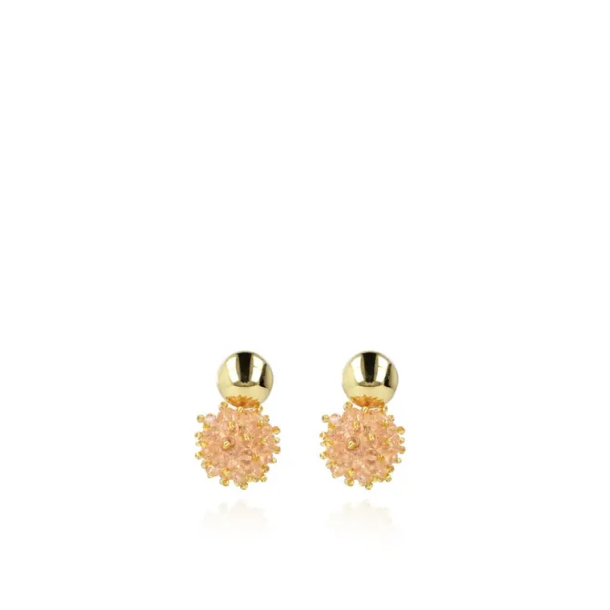 Licht Roze Oorbellen Jacky Double Stones S