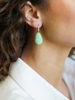 Licht Turqoise Oorbellen Amy Glassberry Cone Xs