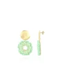 Licht Turquoise Oorbellen Poppy Rond S