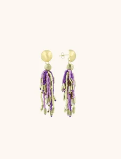 Lila Mix Oorbellen Fantasy Tassle M