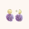 Lila Oorbellen Daisy Globe M Flower