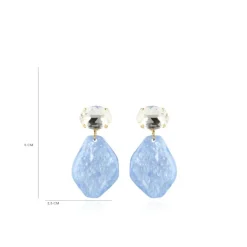 Marble Azuur Asymmetrisch Rock M Strass