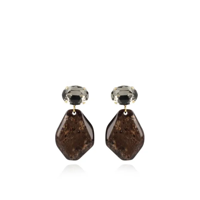 Marble Bruin Asymmetrisch Rock M Strass