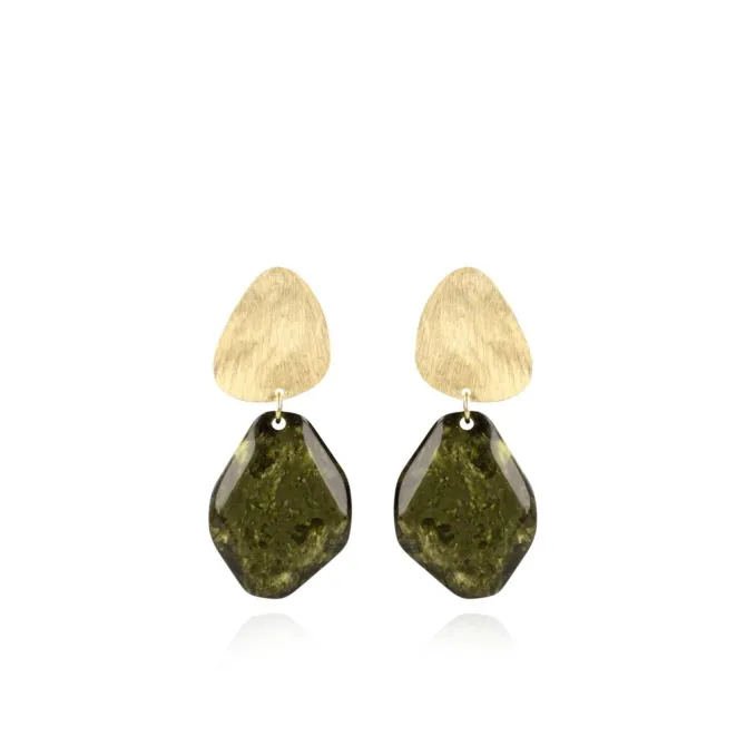 Marble Donker Groen Asymmetrisch Rock M