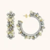Metallic Beige Oorbellen Brecht Irregular Urchin Creool M
