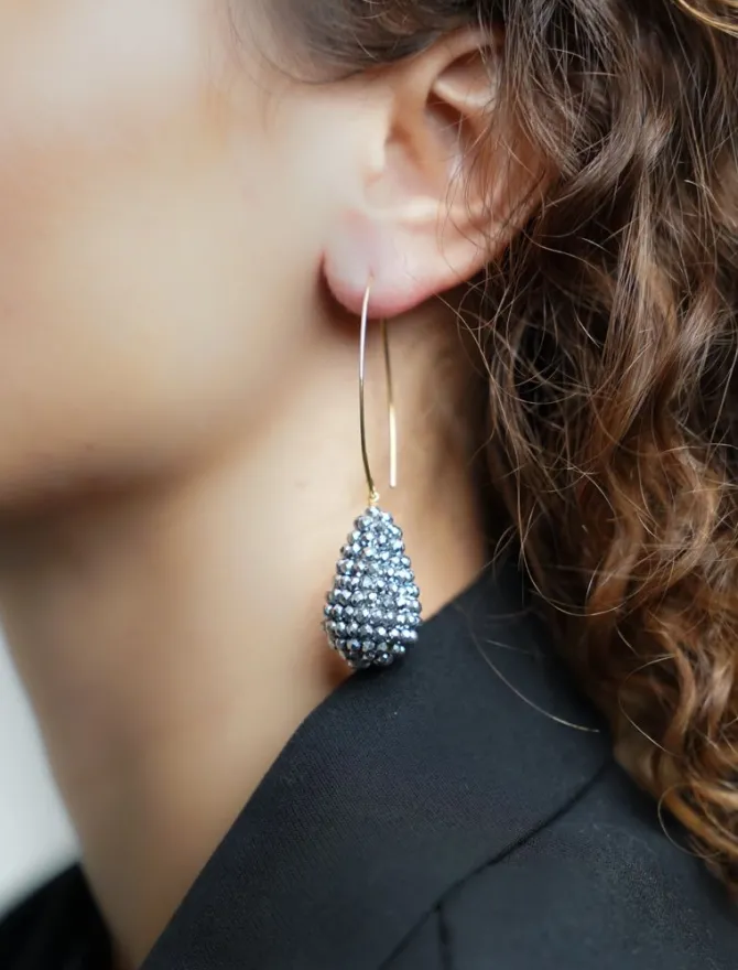 Metallic Zilveren Oorbellen Amy Cone S