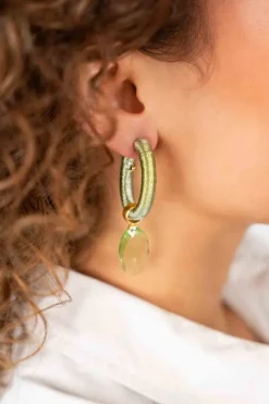 Mint Oorbellen Evy Creool Ovaal M Mint