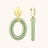 Mint Oorbellen Faye Ovaal L