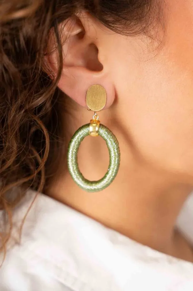 Mint Oorbellen Faye Ovaal S Clip