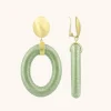 Mint Oorbellen Faye Ovaal L Clip