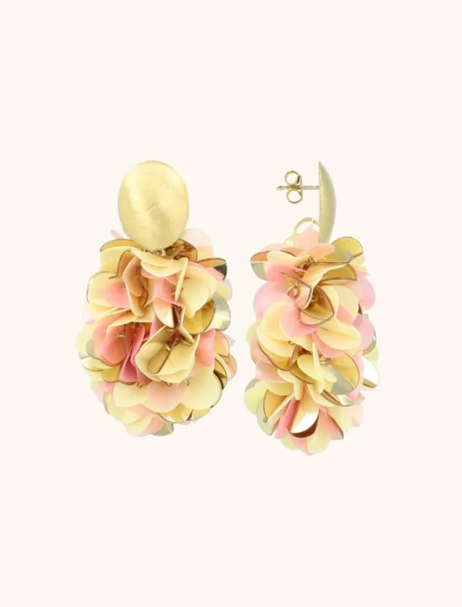 Mix Roze Oorbellen Sas Sequin Ovaal M