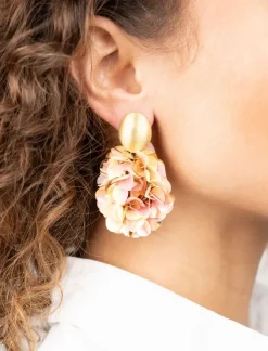 Mix Roze Oorbellen Sas Sequin Ovaal M