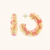Mix Roze Oorbellen Sequin Creole M