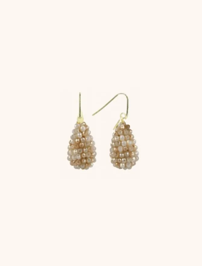 Mixed Beige Oorbellen Amy Cone Xs