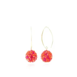 Mixed Fuchsia Oorbellen Lexi Globe L