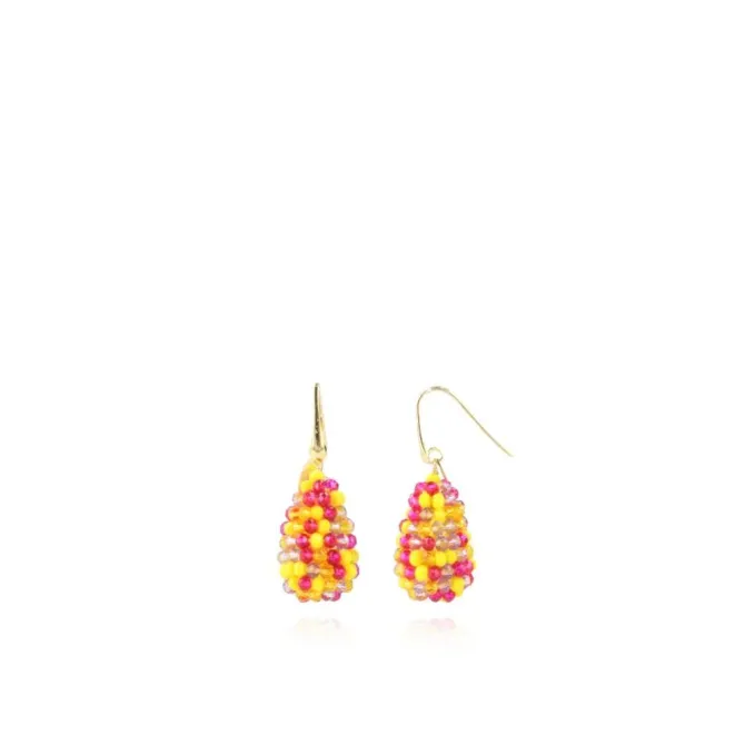 Mixed Gele Oorbellen Amy Glassberry Cone Xs