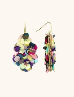 Multi Mix Oorbellen Laure Sequin Druppel L