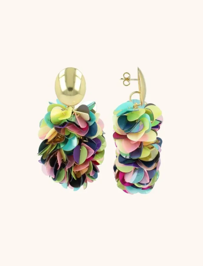 Multi Mix Oorbellen Sas Sequin Ovaal M