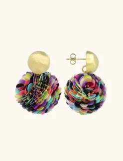 Multi Mix Oorbellen Sequin Globe L