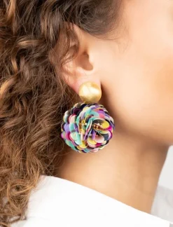 Multi Mix Oorbellen Sequin Globe L