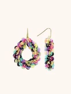 Multi Mix Oorbellen Sequin Druppel M